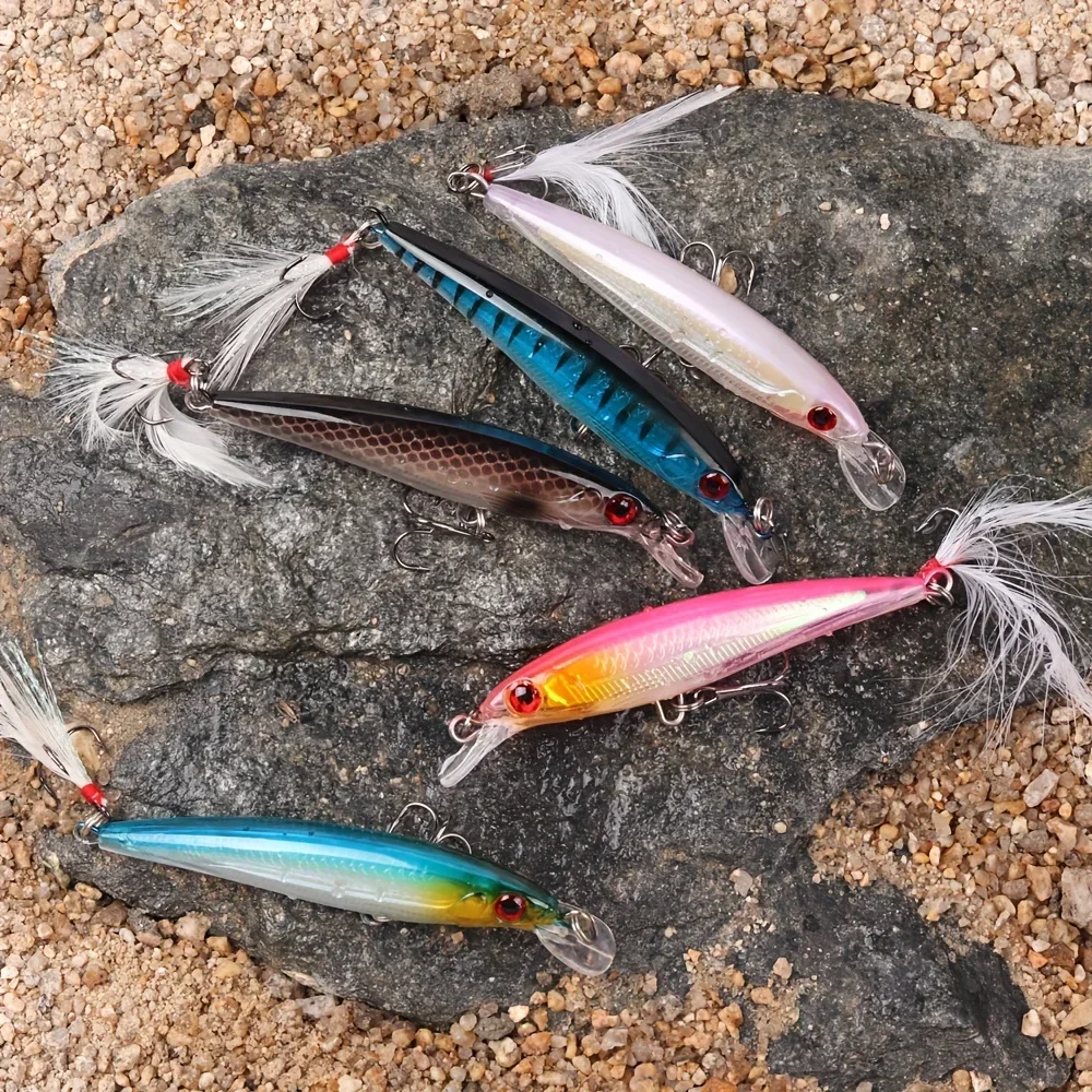 레이저 3D 눈 바이오닉 미노우 낚시 미끼 5개/박스  - Fishing Lure 리뷰 및 가격