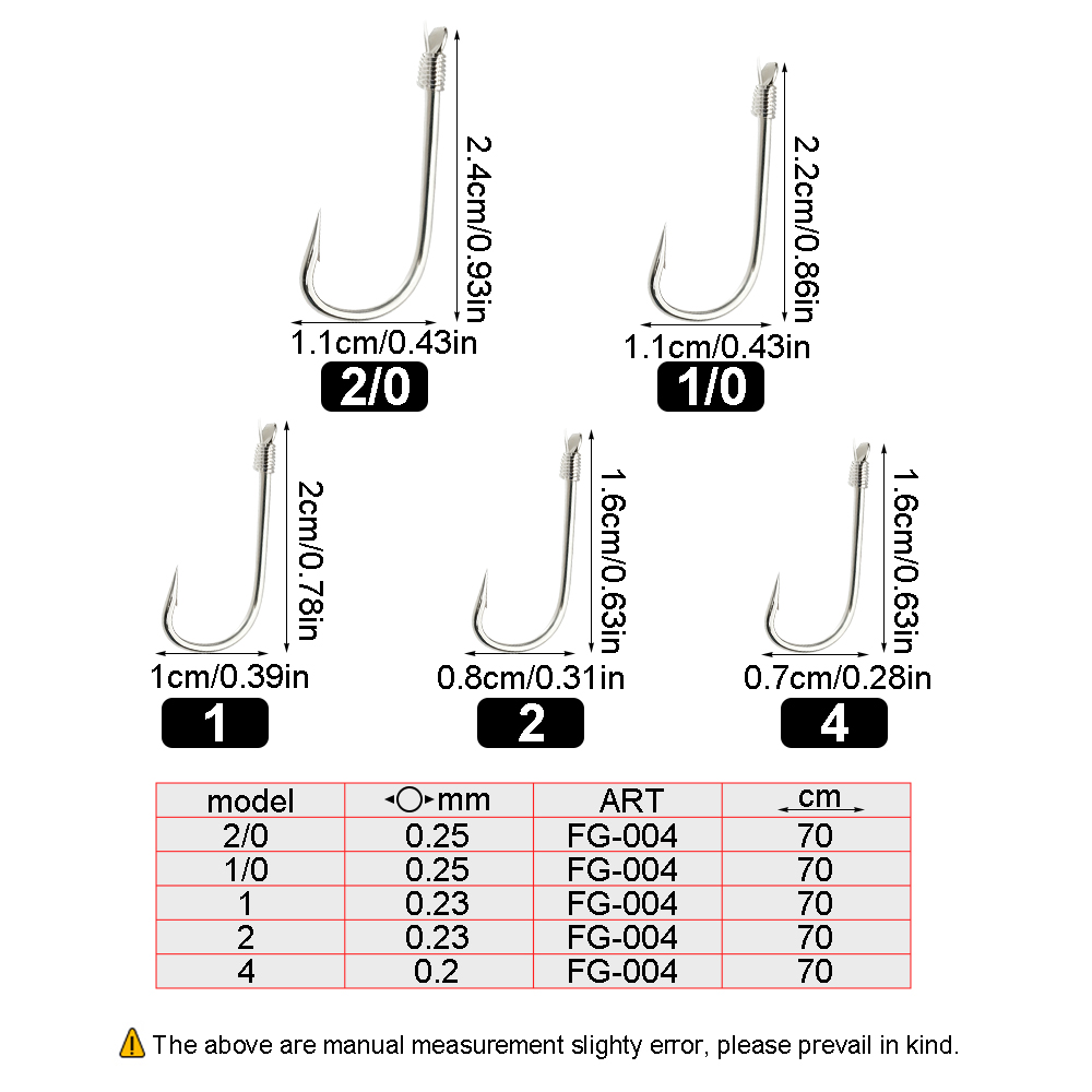 FTK 50개입 미리 묶인 낚싯바늘 70cm 나일론 바 - Snell Fishing Rig 리뷰 및 가격