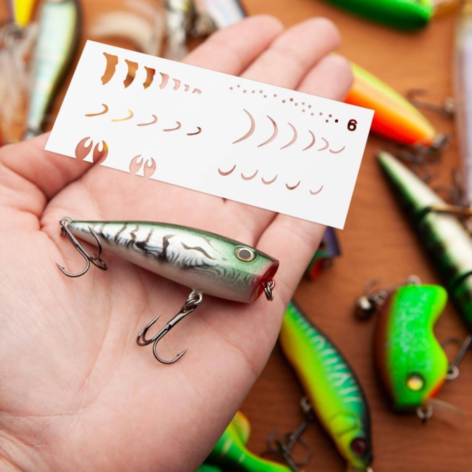 루어 페인팅 템플릿 DIY 루어 페인팅 스텐실 낚시 템 - Fishing Lure 리뷰 및 가격