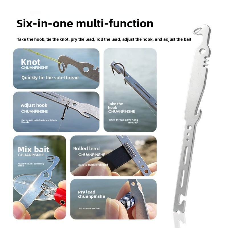 QAJTAO 4피스 6-in-1 스테인리스 스틸 낚싯바 - Fishing Equipment Price 리뷰 및 가격
