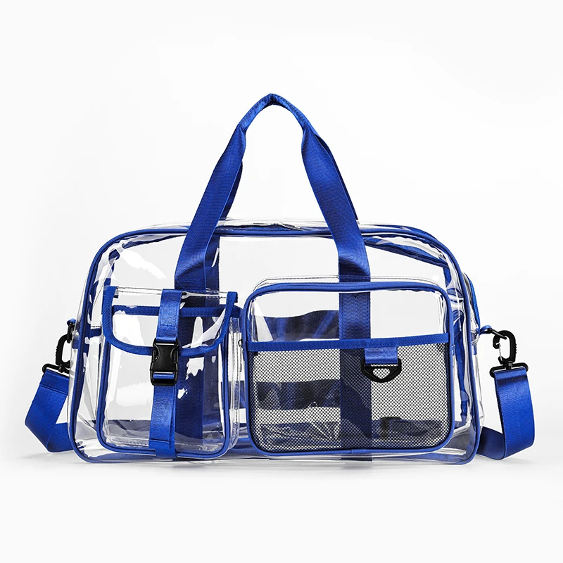 새로운 다용도 단색 지퍼 PVC 스위트 투명 여행 가방 - Fishing Equipment Market 리뷰 및 가격